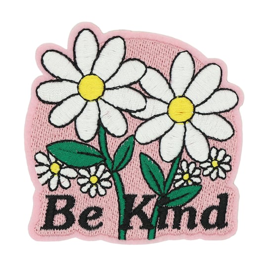 Iron-On & Adhesive Be Kind Embroidered Patch by Make Market®